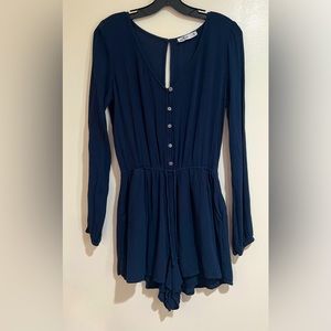 Hollister Navy Romper